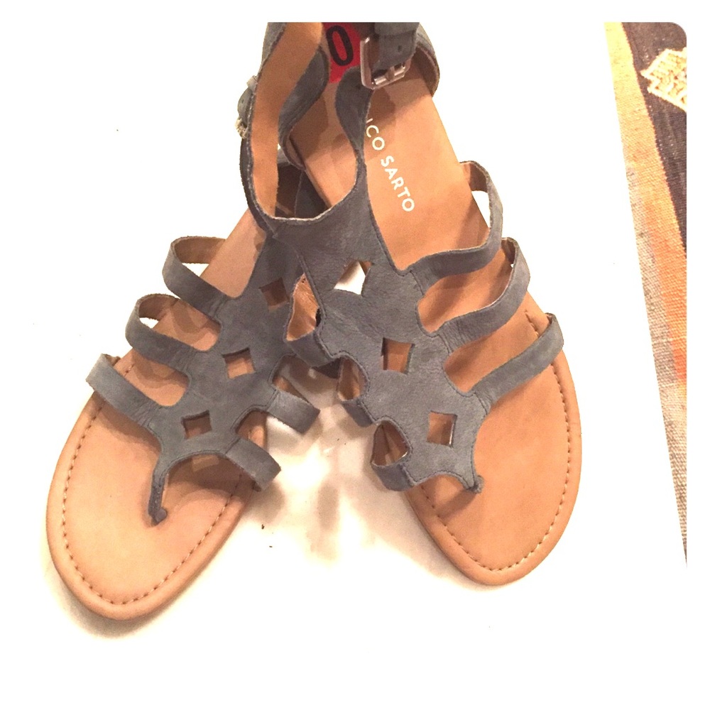 Franco Sarto suede chic sandals